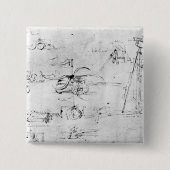 Kampfmittelentwürfe, fol. 40v-a button (Vorderseite)