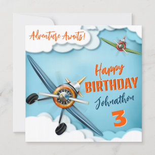 Kampfpilot-Flugzeug-Jungen-Geburtstag