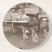 Kampfpilotenausbildung auf P-47-Donnerbolzen Untersetzer (Vorne)