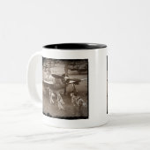 Kampfpilotenausbildung auf P-47-Donnerbolzen Zweifarbige Tasse (Vorderseite Links)