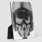 Kampfpilotenhelm und Höhenmesser Fotoplatte (Seite)