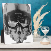 Kampfpilotenhelm und Höhenmesser Fotoplatte (Seite)