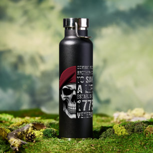 Kampfsanitäter-Bruderschaft Veteranenschädel Trinkflasche