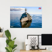 KAMPFSCHIFF - LCS-16 POSTER (Heimbüro)