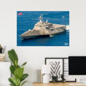 KAMPFSCHIFF - LCS-4 POSTER (Heimbüro)