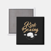 Kampfsport Boxen Kickboxen Magnet (Vorderseite/Rückseite)