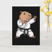 Kampfsport Capybara Lustig Karate Taekwondo Jiu J Karte (Gelbe Blume)