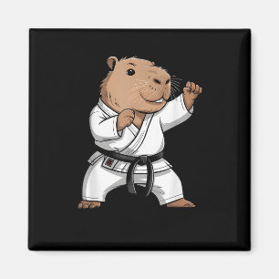 Kampfsport Capybara Lustig Karate Taekwondo Jiu J Magnet