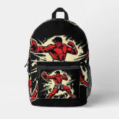 „Kampfsport – Disziplin, Stärke, Respekt“ Bedruckter Rucksack (Vorderseite)