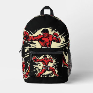 „Kampfsport – Disziplin, Stärke, Respekt“ Bedruckter Rucksack