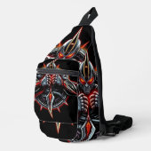 „Kampfsport – Disziplin, Stärke, Respekt“ Crossbody Bag (Rechte Ecke)