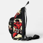 „Kampfsport – Disziplin, Stärke, Respekt“ Crossbody Bag (Rechts)