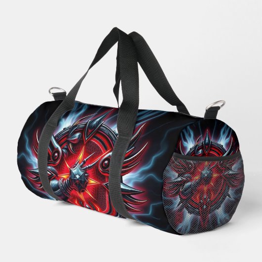 „Kampfsport – Disziplin, Stärke, Respekt“ Duffle Bag (Rechte Ecke)