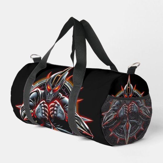 „Kampfsport – Disziplin, Stärke, Respekt“ Duffle Bag (Rechte Ecke)