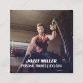 Kampfsport Fitness Personal Trainer Quadratische Visitenkarte (Vorderseite)