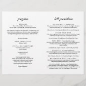 Kampfsport-Gürtelzeremonie-Programm Flyer (Hinten)