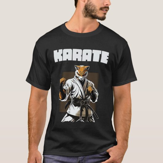 Kampfsport Karate Fox 1 T-Shirt (Vorderseite)