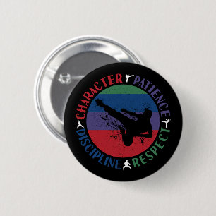 Kampfsport - Karate-Kernwerte Button
