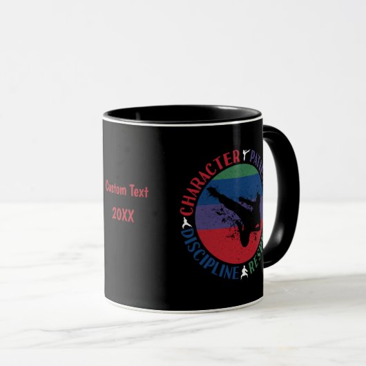 Kampfsport - Karate-Kernwerte Tasse (VorderseiteRechts)