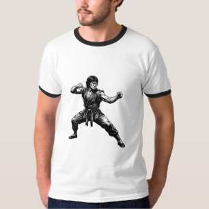 Kampfsport Karate Meister Kampfhaltung Grafik T-Shirt