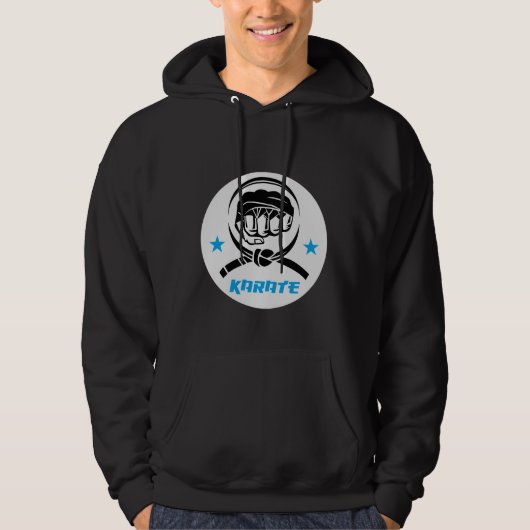 Kampfsport Karate Schwarzgurt Hoodie (Vorderseite)