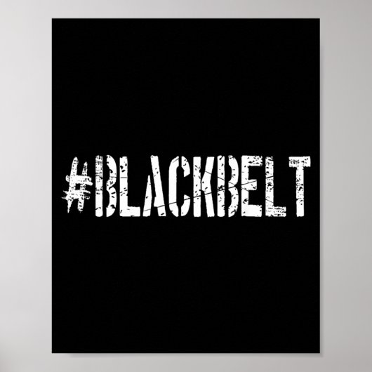 Kampfsport Karate Schwarzgurt Poster (Vorne)