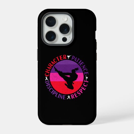 Kampfsport-Kernwerte - Karate iPhone Hülle (Rückseite)
