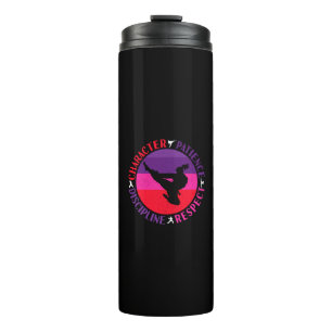 Kampfsport-Kernwerte - Karate Thermosbecher