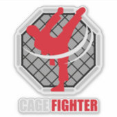 Kampfsport MMA Knockout Aufkleber (Vorderseite)
