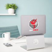 Kampfsport MMA Knockout Aufkleber (Laptop auf Schreibtisch)