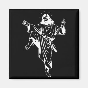 Kampfsport Taekwondo Karate Kung Fu Jesus Seite Magnet