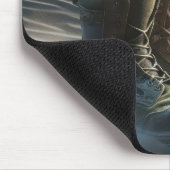 Kampfstiefel mit amerikanischer Flagge Mousepad (Ecke)