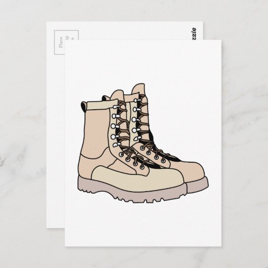 Kampfstiefel Postkarte (Vorne/Hinten)