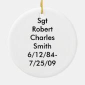 Kampfstiefelverzierung Keramikornament (Hinten)