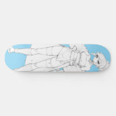 Kampfstil Anime Mädchen Skateboard Deck (Horizontal)