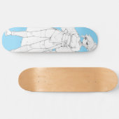 Kampfstil Anime Mädchen Skateboard Deck (Horizontal)