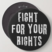 Kämpft für eure Rechte Button (Vorne & Hinten)