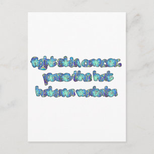 Kämpft gegen Hautkrebs, reicht den Hut rum, Hakuna Postkarte