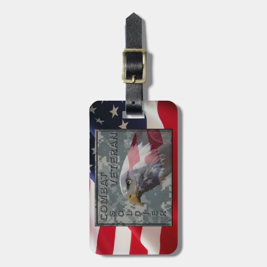 Kampfveteran Gepäckanhänger (Vorderseite vertikal)