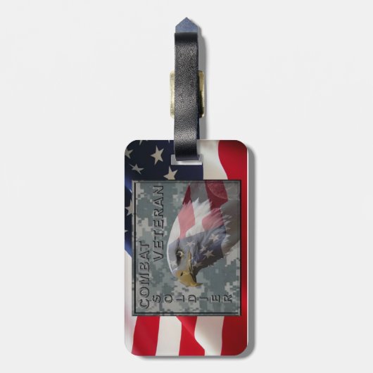 Kampfveteran Gepäckanhänger (Rückseite vertikal)