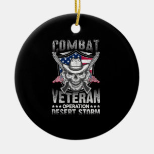 Kampfveteran Wüstensturm Keramik Ornament