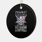 Kampfveteran Wüstensturm Keramik Ornament (Links)