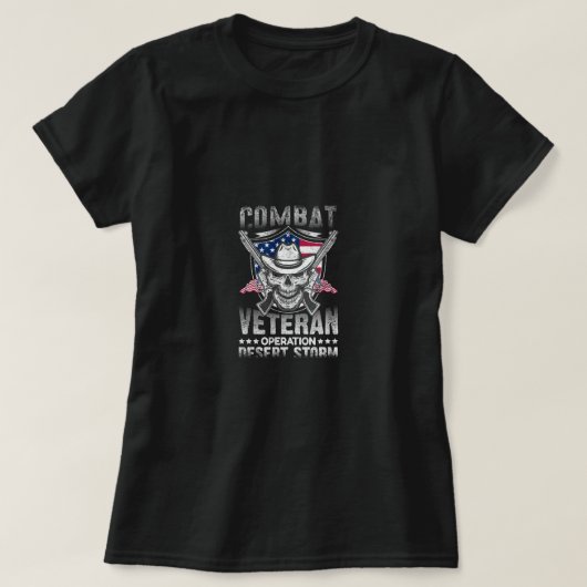 Kampfveteran Wüstensturm T-Shirt (Design vorne)