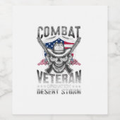 Kampfveteran Wüstensturm Weinetikett (Einzelnes Label)