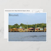 Kampong Ayer Postkarte (Vorne/Hinten)