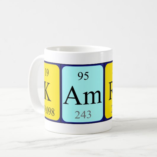 Kamran Periodenname Tasse (Vorderseite Links)