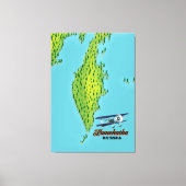 Kamtschatka Halbinsel Russland Reiseplan. Leinwanddruck (Vorderseite)