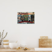 Kamuela, Hawaii - Große Briefszenen Poster (Küche)