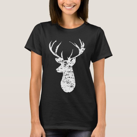 Kamuflage Flag Hirschjagd 2-seitig T-Shirt (Vorderseite)