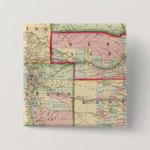 Kan, Neb, Colo Map by Mitchell Button